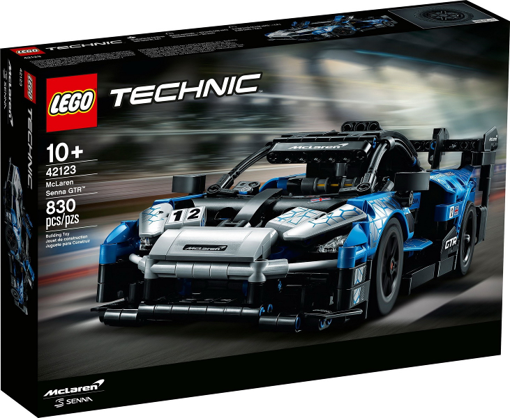Box art for LEGO Technic McLaren Senna GTR 42123
