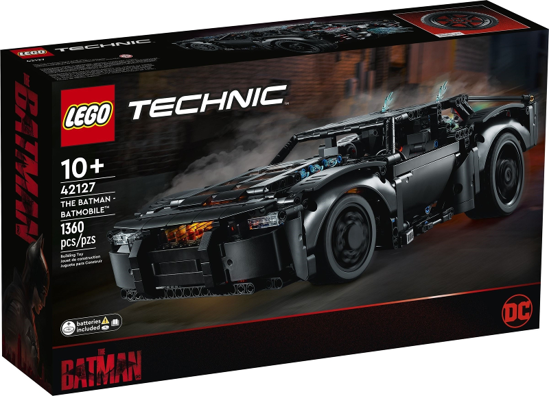 Box art for LEGO Technic The Batman, Batmobile 42127