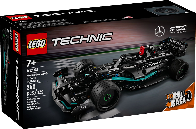 Box art for LEGO Technic Mercedes-AMG F1 W14 Pull-Back 42165