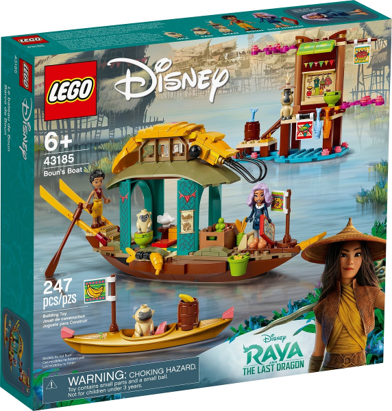 Box art for LEGO Disney Boun's Boat 43185