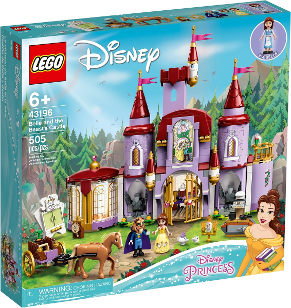 Box art for LEGO Disney Belle and the Beast's Castle 43196