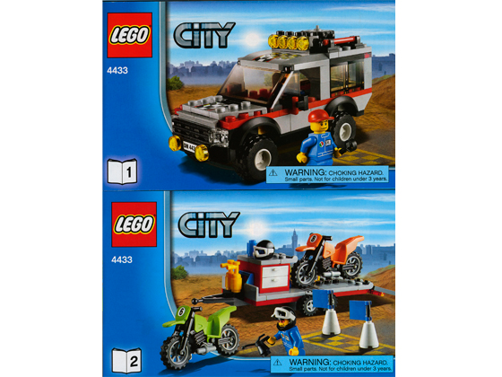 Instructions for LEGO (Instructions) for Set 4433 Dirt Bike Transporter  4433-1
