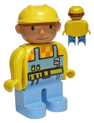 Display of LEGO Duplo Duplo Figure, Male, Bob the Builder