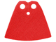 Display of LEGO part no. 522c Minifigure Cape Cloth, Standard, Traditional Starched Fabric, 3.9cm Height  which is a Red Minifigure Cape Cloth, Standard, Traditional Starched Fabric, 3.9cm Height 