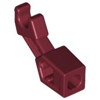 Display of LEGO part no. 53989 Arm Mechanical, Exo-Force / Bionicle, Thin Support  which is a Dark Red Arm Mechanical, Exo-Force / Bionicle, Thin Support 