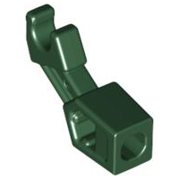 Display of LEGO part no. 53989 Arm Mechanical, Exo-Force / Bionicle, Thin Support  which is a Dark Green Arm Mechanical, Exo-Force / Bionicle, Thin Support 