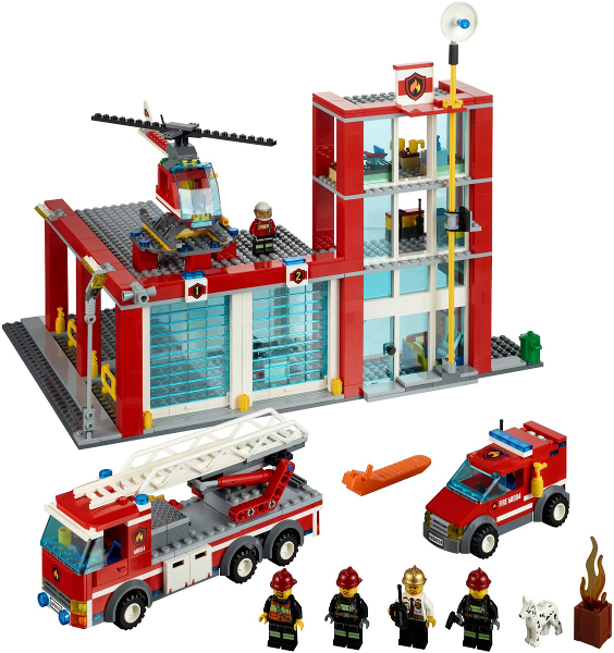 Display for LEGO City Fire Station 60004