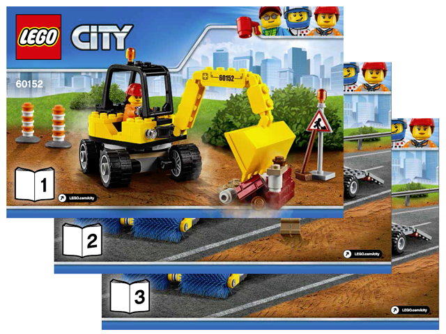 Instructions for LEGO (Instructions) for Set 60152 Sweeper & Excavator  60152-1