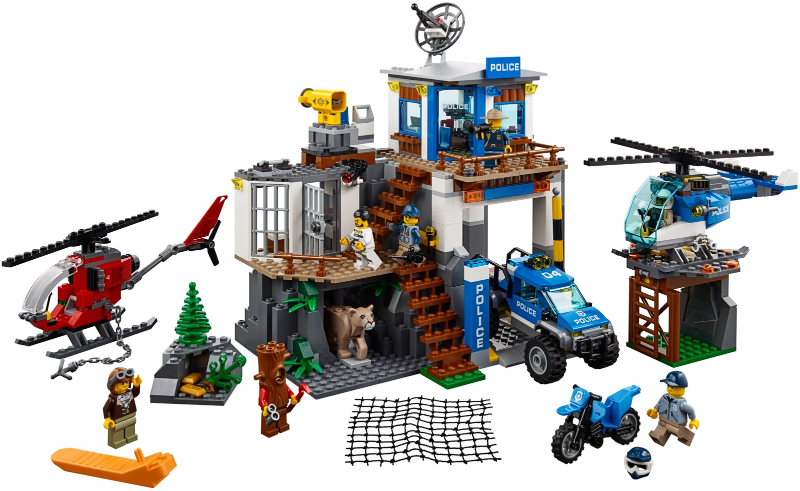 Display for LEGO City Mountain Police Headquarters 60174