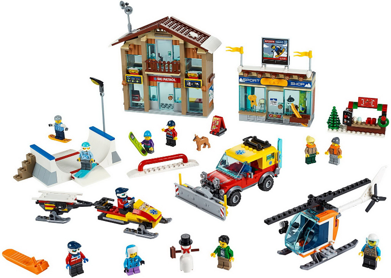Display for LEGO City Ski Resort 60203