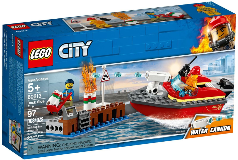 Box art for LEGO City Dock Side Fire 60213