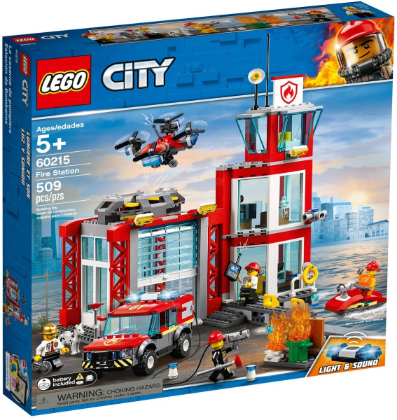 Box art for LEGO City Fire Station 60215