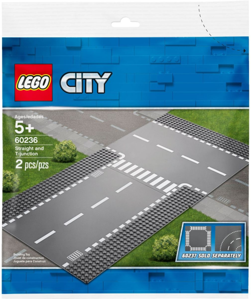 Box art for LEGO City Straight and T-junction 60236