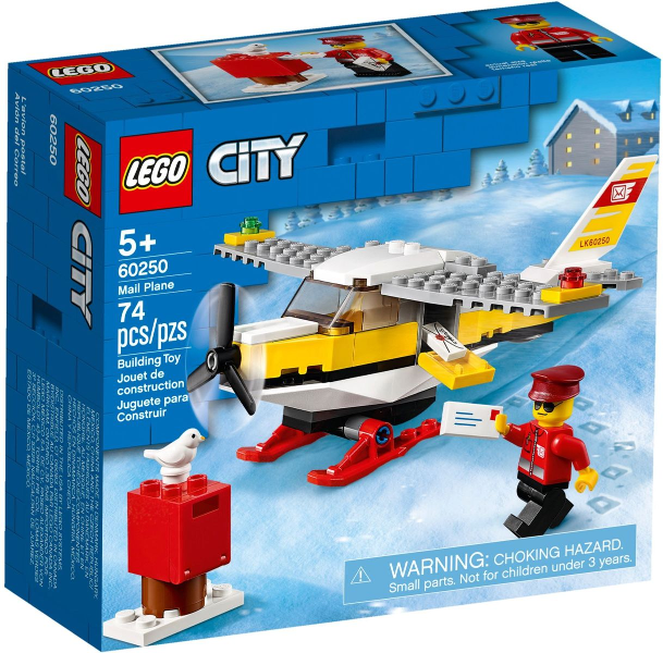 Box art for LEGO City Mail Plane 60250