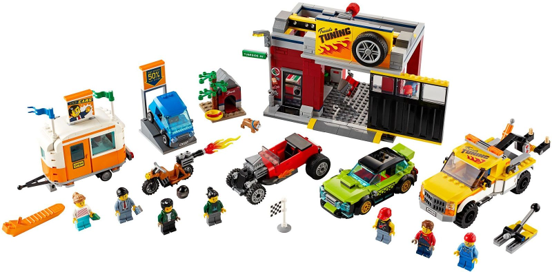 Display for LEGO City Tuning Workshop 60258