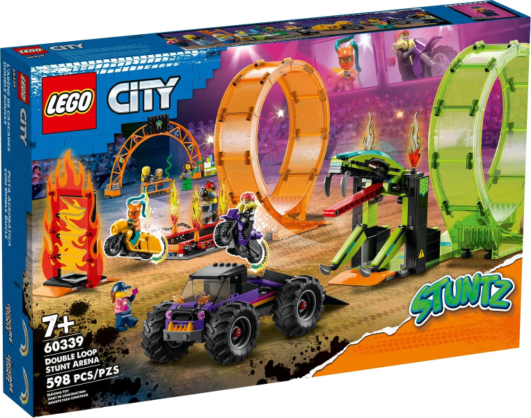 Box art for LEGO City Double Loop Stunt Arena 60339