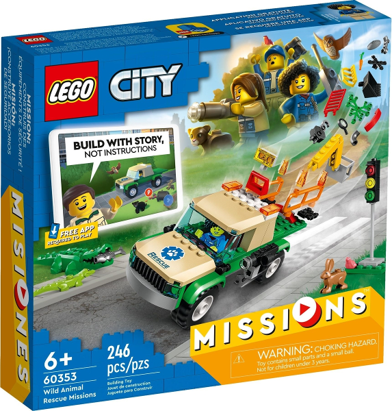 Box art for LEGO City Wild Animal Rescue Missions 60353