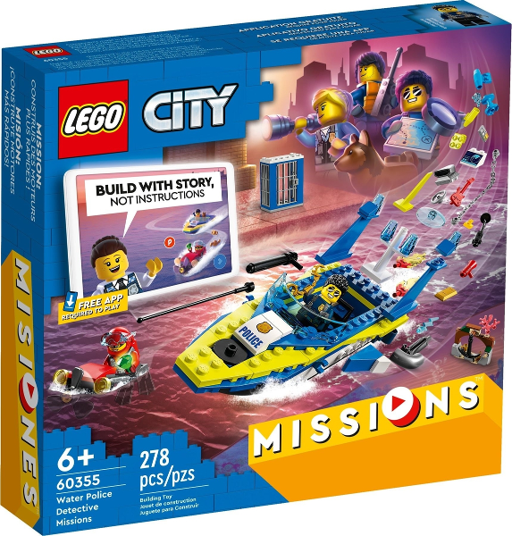 Box art for LEGO City Water Police Detective Missions 60355