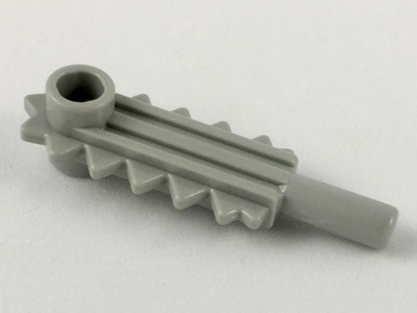 Display of LEGO part no. 6117 Minifigure, Utensil Tool Chainsaw Blade  which is a Light Gray Minifigure, Utensil Tool Chainsaw Blade 