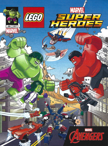 Cover for LEGO Super Heroes Comic Book, Marvel, Avengers, Jan 2017 (6188123 / 6188130)  6188123