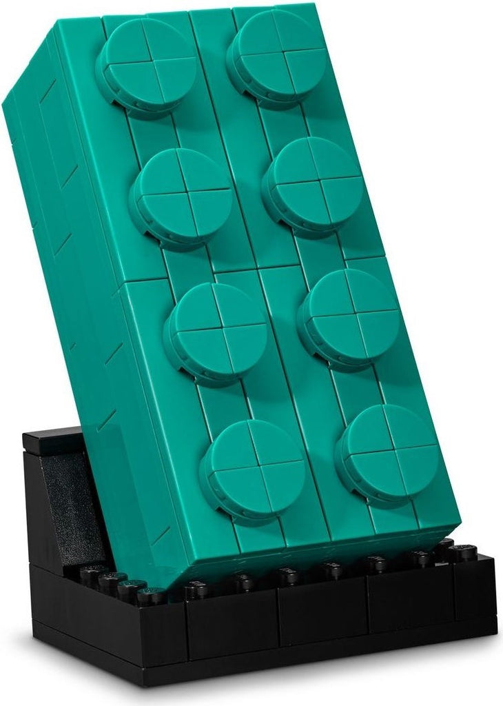 Stand for Promotional Buildable 2x4 Teal Brick 6346102