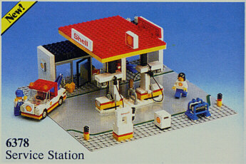 Lego 6378 Lego Gas Station 1980s City Service Station 6378