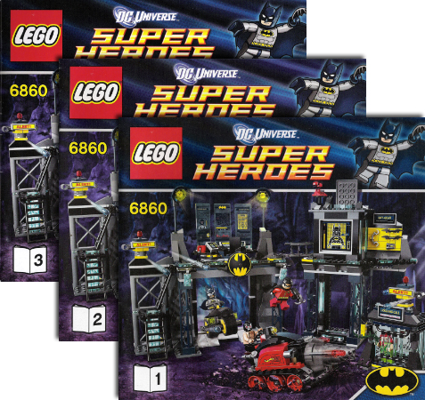 Instructions for LEGO (Instructions) for Set 6860 The Batcave  6860-1