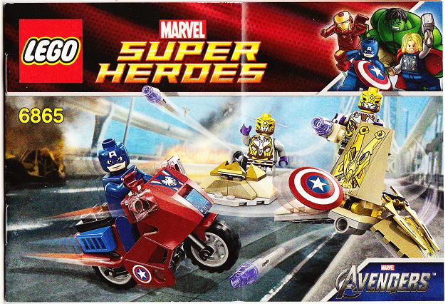 Instructions for LEGO (Instructions) for Set 6865 Captain America's Avenging Cycle  6865-1
