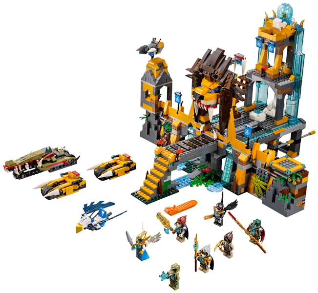 Display for LEGO LEGENDS OF CHIMA The Lion CHI Temple 70010