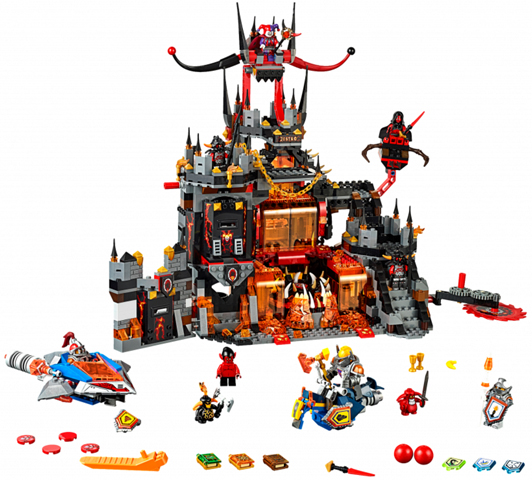 Display for LEGO NEXO KNIGHTS Jestro's Volcano Lair 70323