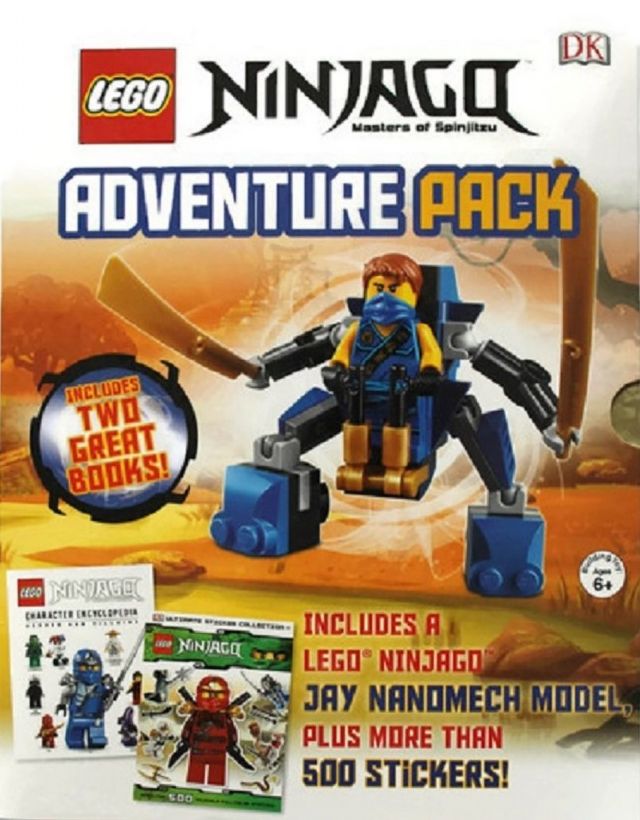 Cover for LEGO LEGO Ninjago Boxed Set Includes Character Encyclopedia, 500 Stickers Collection and 30292 Jay Nanomech. UPC: 9781465444004 