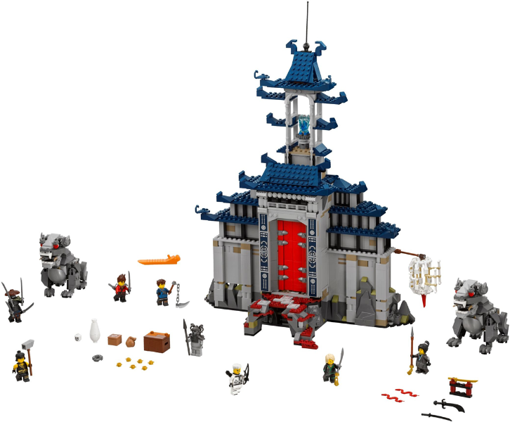 Display for LEGO The LEGO NINJAGO Movie Temple of the Ultimate Ultimate Weapon 70617