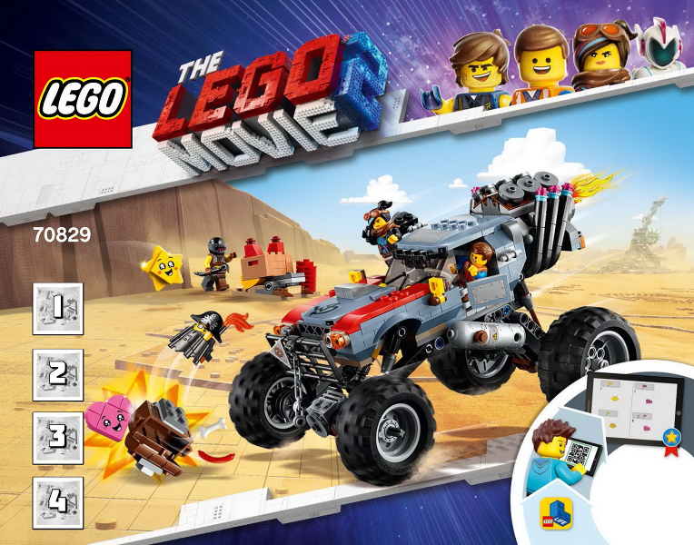 Instructions for LEGO (Instructions) for Set 70829 Emmet and Lucy's Escape Buggy!  70829-1