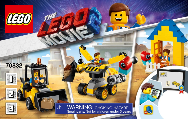 Instructions for LEGO (Instructions) for Set 70832 Emmet's Builder Box!  70832-1