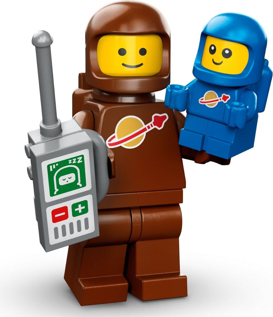 LEGO Brown Astronaut and Spacebaby is a Series 24 minifigure that contains 11 pieces and was released as part of the collectable series in 2023. The LEGO set number for Brown Astronaut and Spacebaby is 71037-3.