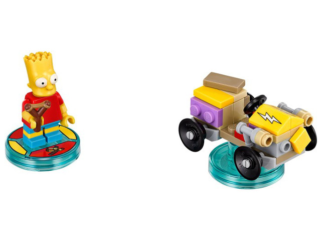 Display for LEGO Dimensions Fun Pack, The Simpsons (Bart and Gravity Sprinter) 71211