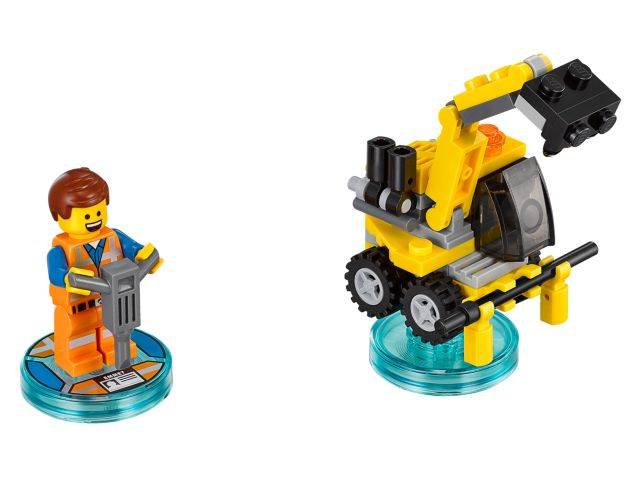 Display for LEGO Dimensions Fun Pack, The LEGO Movie (Emmet and Emmet's Excavator) 71212
