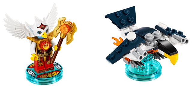 Display for LEGO Dimensions Fun Pack, Legends of Chima (Eris and Eagle Interceptor) 71232