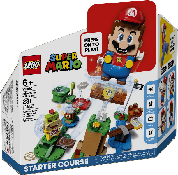 Box art for LEGO Super Mario Adventures with Mario 71360