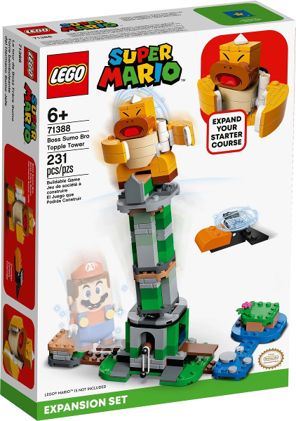 Box art for LEGO Super Mario Boss Sumo Bro Topple Tower, Expansion Set 71388