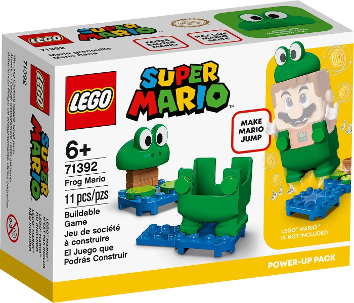 Box art for LEGO Super Mario Frog Mario, Power-Up Pack 71392