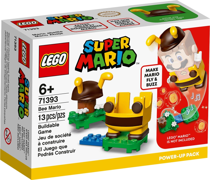 Box art for LEGO Super Mario Bee Mario, Power-Up Pack 71393