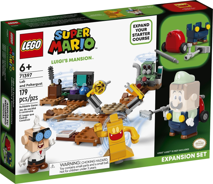 Box art for LEGO Super Mario Lab and Poltergust, Expansion Set 71397