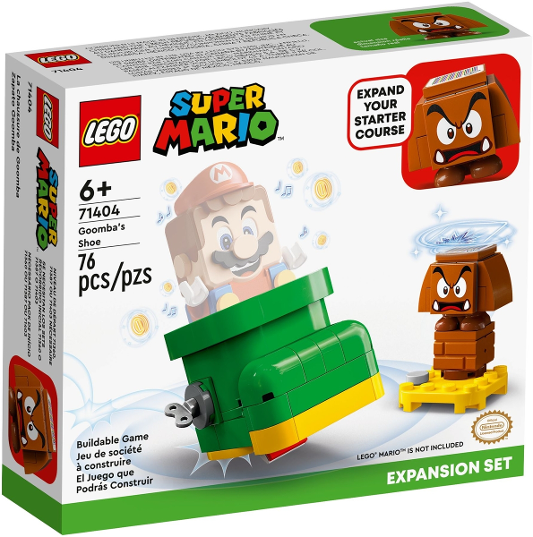Box art for LEGO Super Mario Goomba's Shoe, Expansion Set 71404