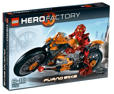Box art for LEGO Hero Factory Furno Bike 7158
