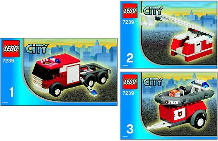 Instructions for LEGO (Instructions) for Set 7239 Fire Truck  7239-1
