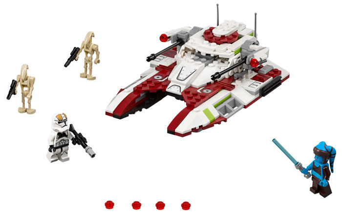 Display for LEGO Star Wars Republic Fighter Tank 75182