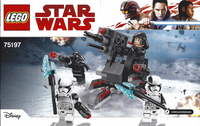 Instructions for LEGO (Instructions) for Set 75197 First Order Specialists Battle Pack  75197-1