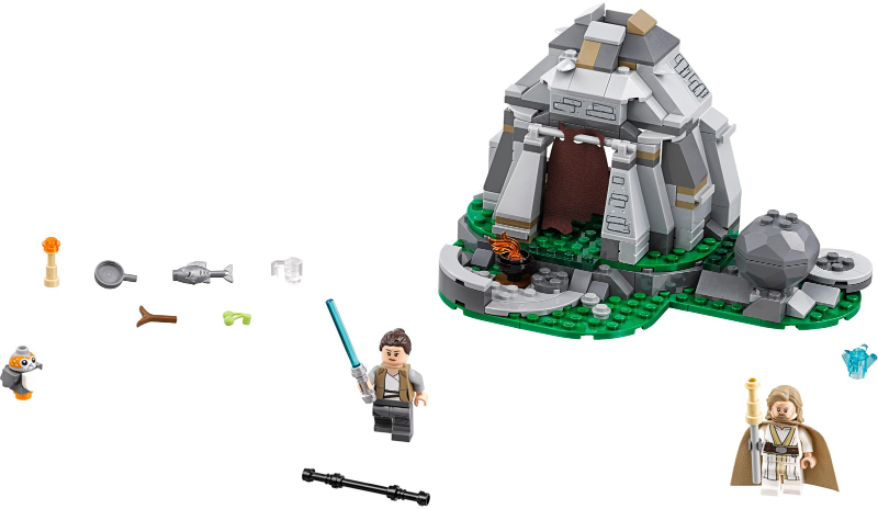 Display for LEGO Star Wars Ahch-To Island Training 75200