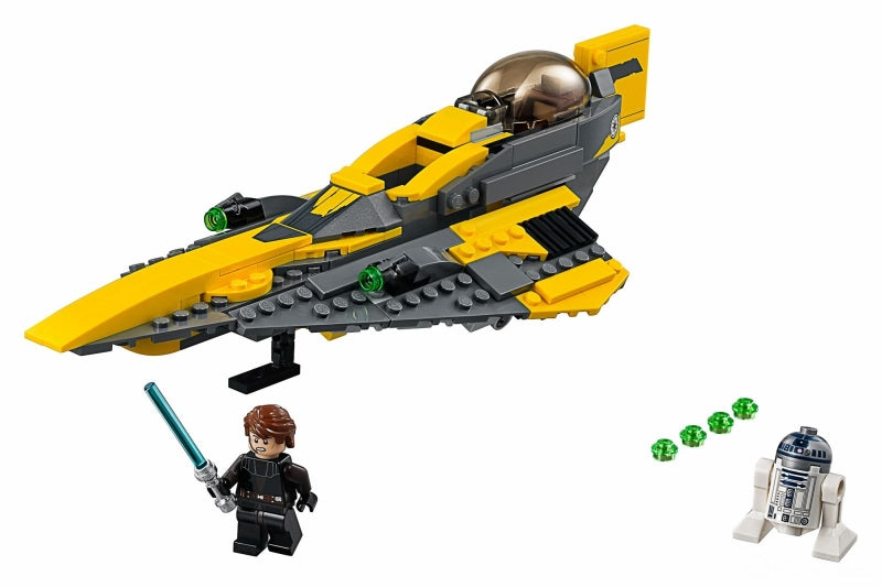 Display of LEGO Star Wars Anakin's Jedi Starfighter 75214